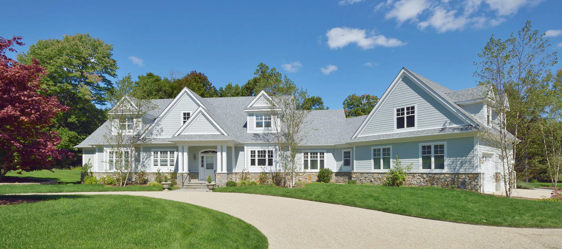 Custom modular home exterior by Westchester Modular Homes