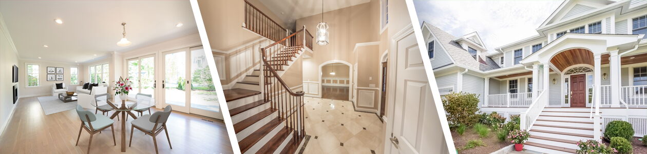 Collage of custom modular homes by Westchester Modular Homes